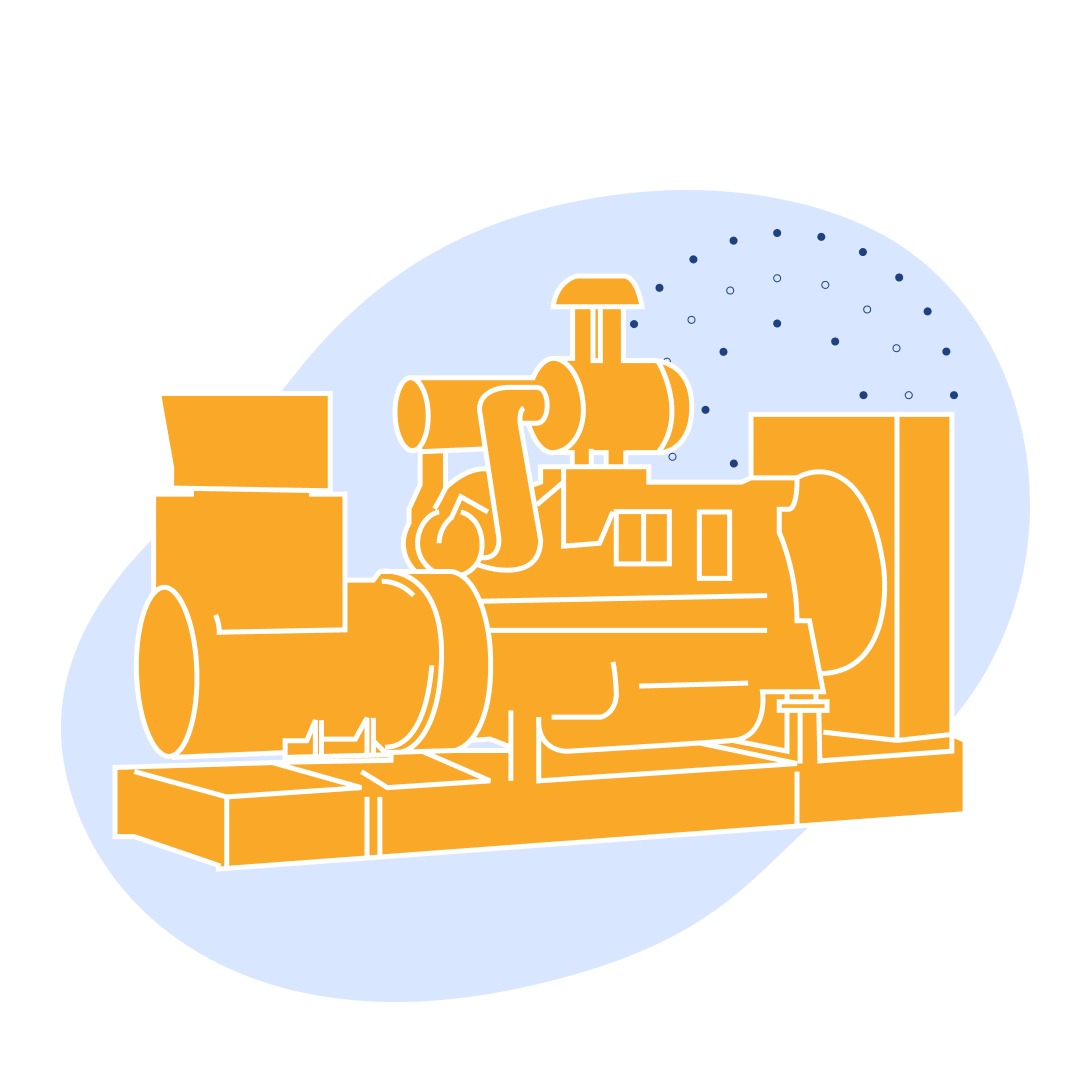 Дизель-генераторная установка 3012 series 1300 об/мин 1100 кВт