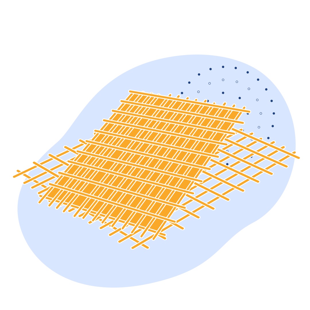 Стальная дорожная сетка в картах 200x200x6 мм 2000x6000 мм Вр-1 ГОСТ 23279-2012