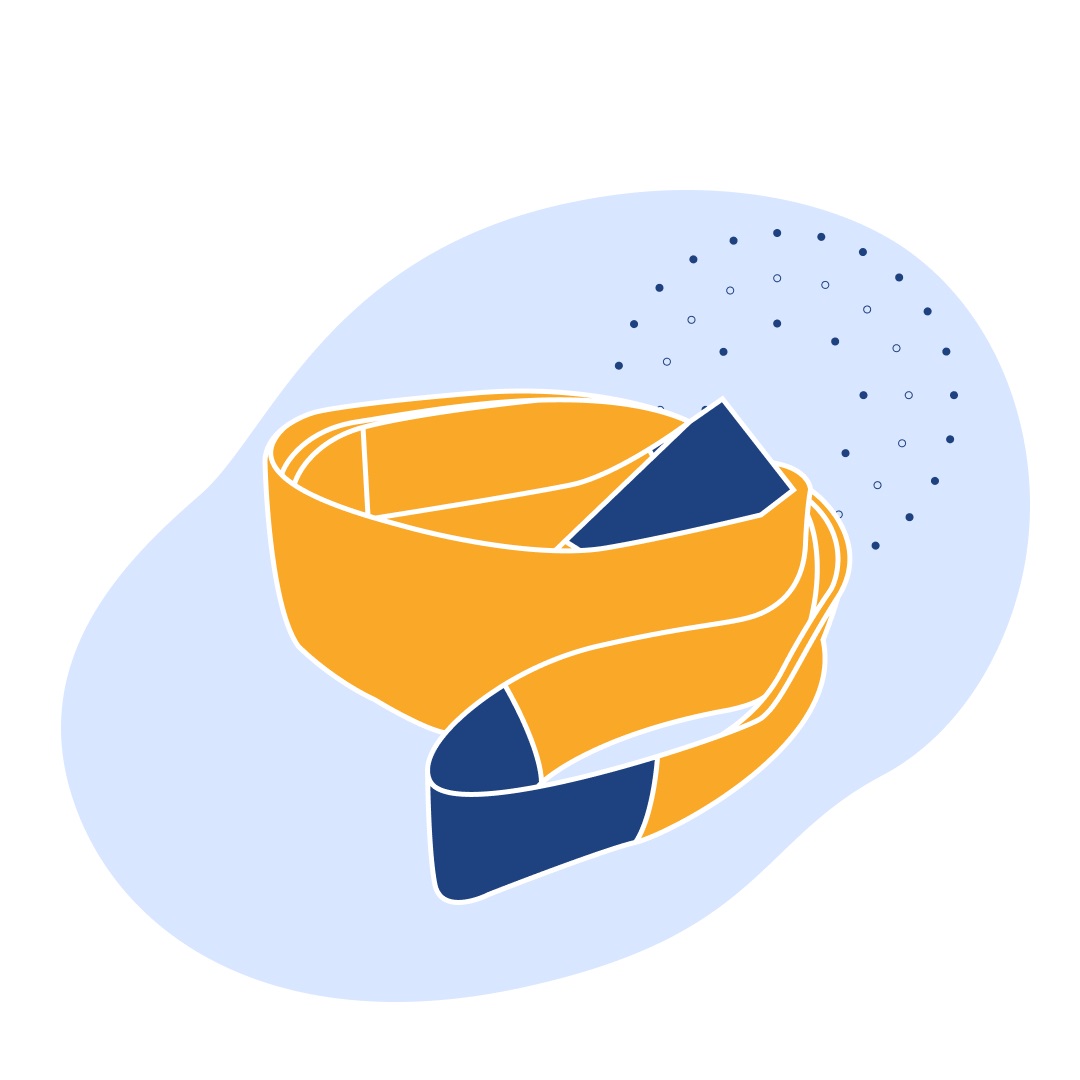 Строп двухпетлевой текстильный оранжевый 10 т 6 м