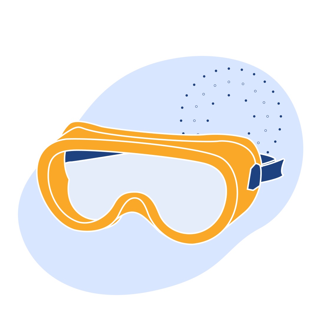 Очки ЗН55 SPARK Super (2C-1.2 PC) закрытые с непрямой вентиляцией