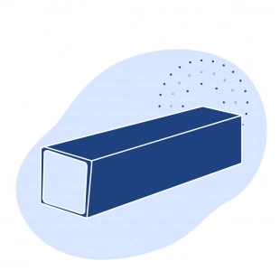 Оцинкованная квадратная труба 100х100х6 мм Ст3сп ГОСТ 8639-82